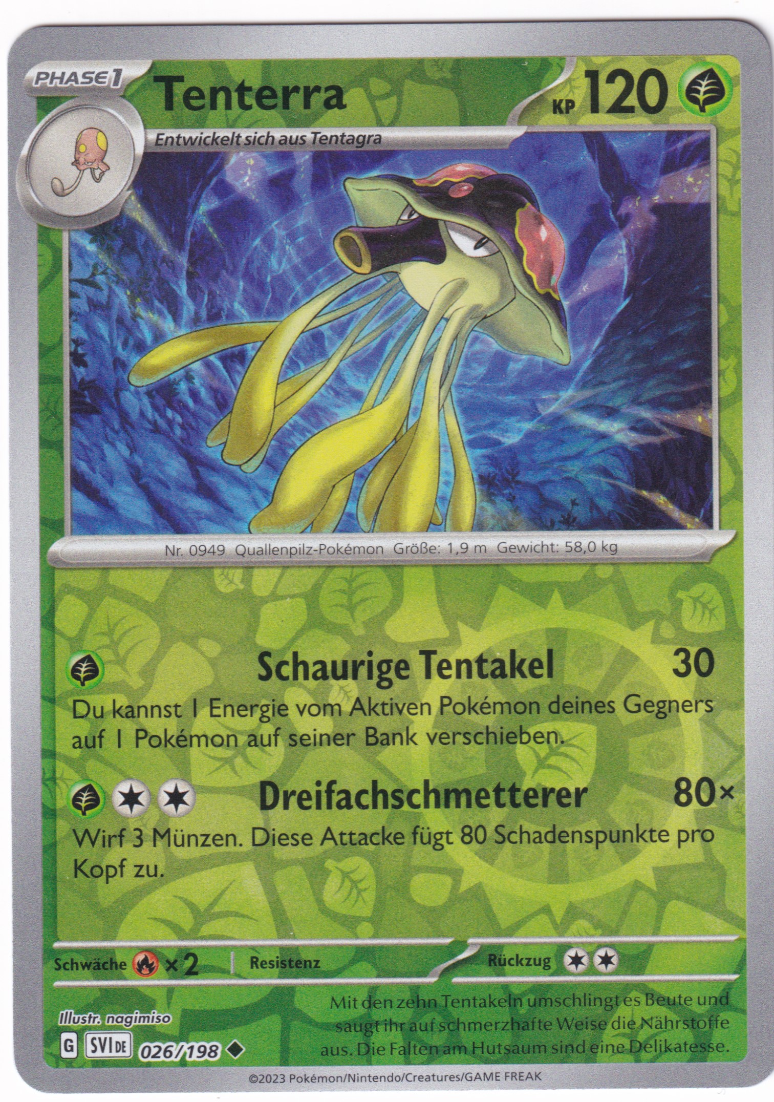 Tenterra 026/198 Uncommon Reverse Holo  - Karmesin & Purpur Deutsch