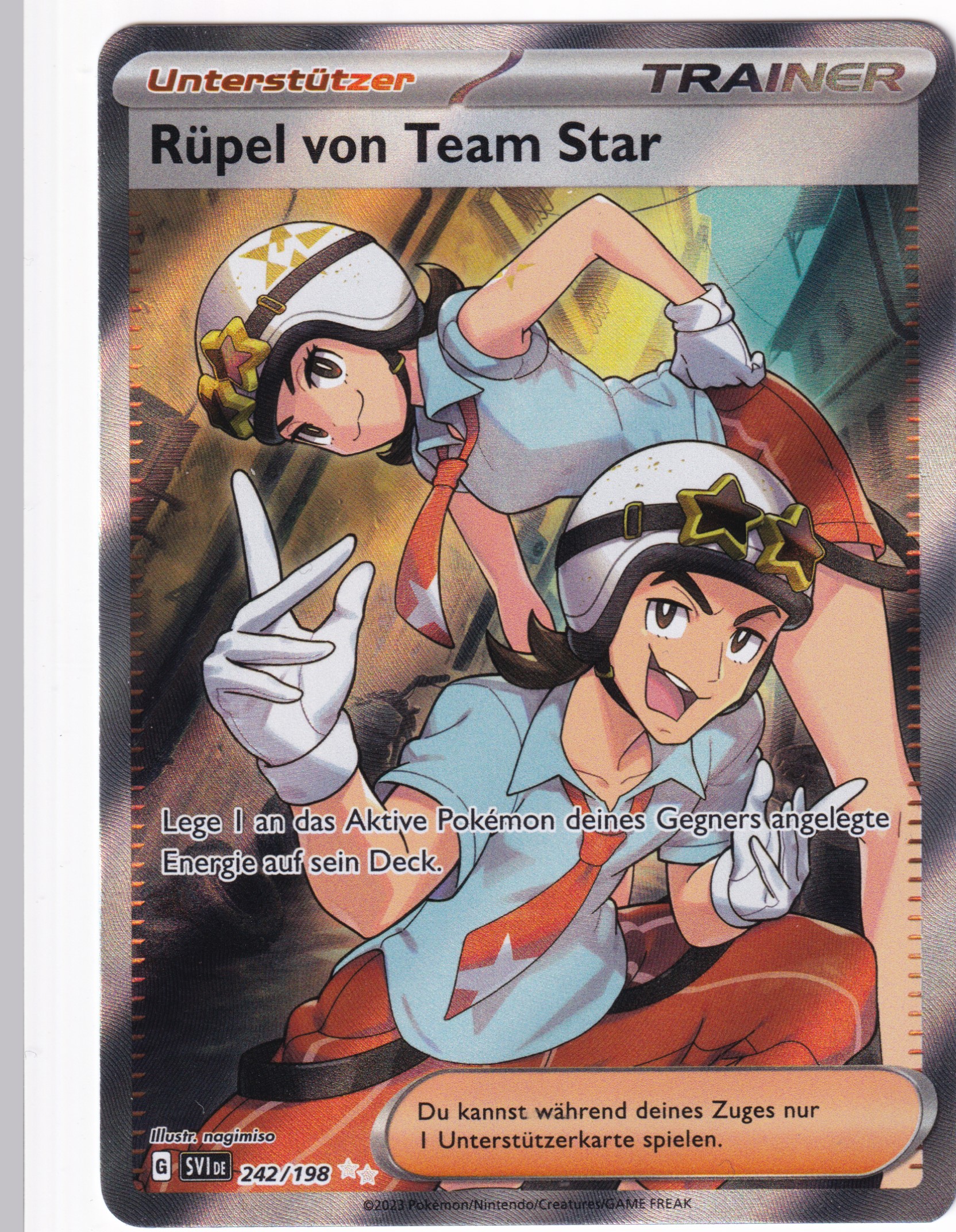 Team Star Rüpel 242/198 Ultra Rare - Karmesin & Purpur Deutsch