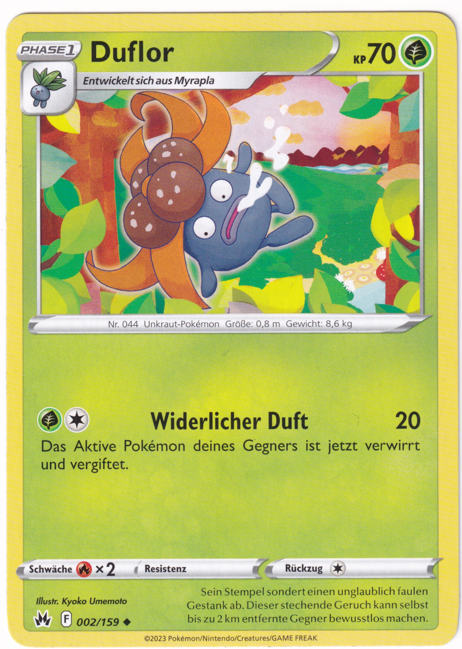 Duflor 002/159 Uncommon Reverse Holo - Zenit der Könige Deutsch