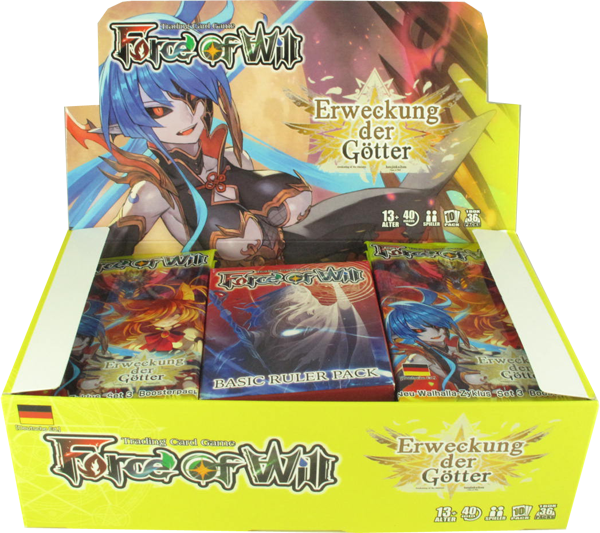 Force of Will Erweckung der Götter Booster Display