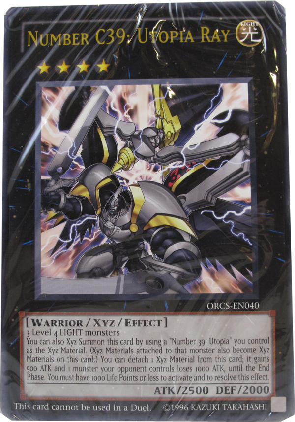 Yu-Gi-Oh! Number C39:Utopia Ray Großkarte englisch