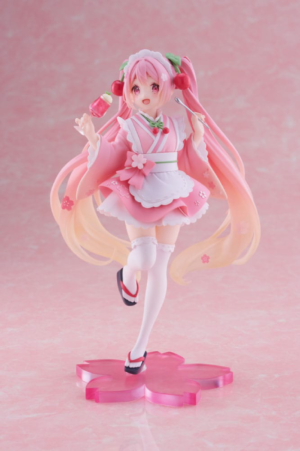 Figur - Hatsune Miku - Newley Written Figure - Sakura Miku (Japanese Cafe Ver.) Reissue