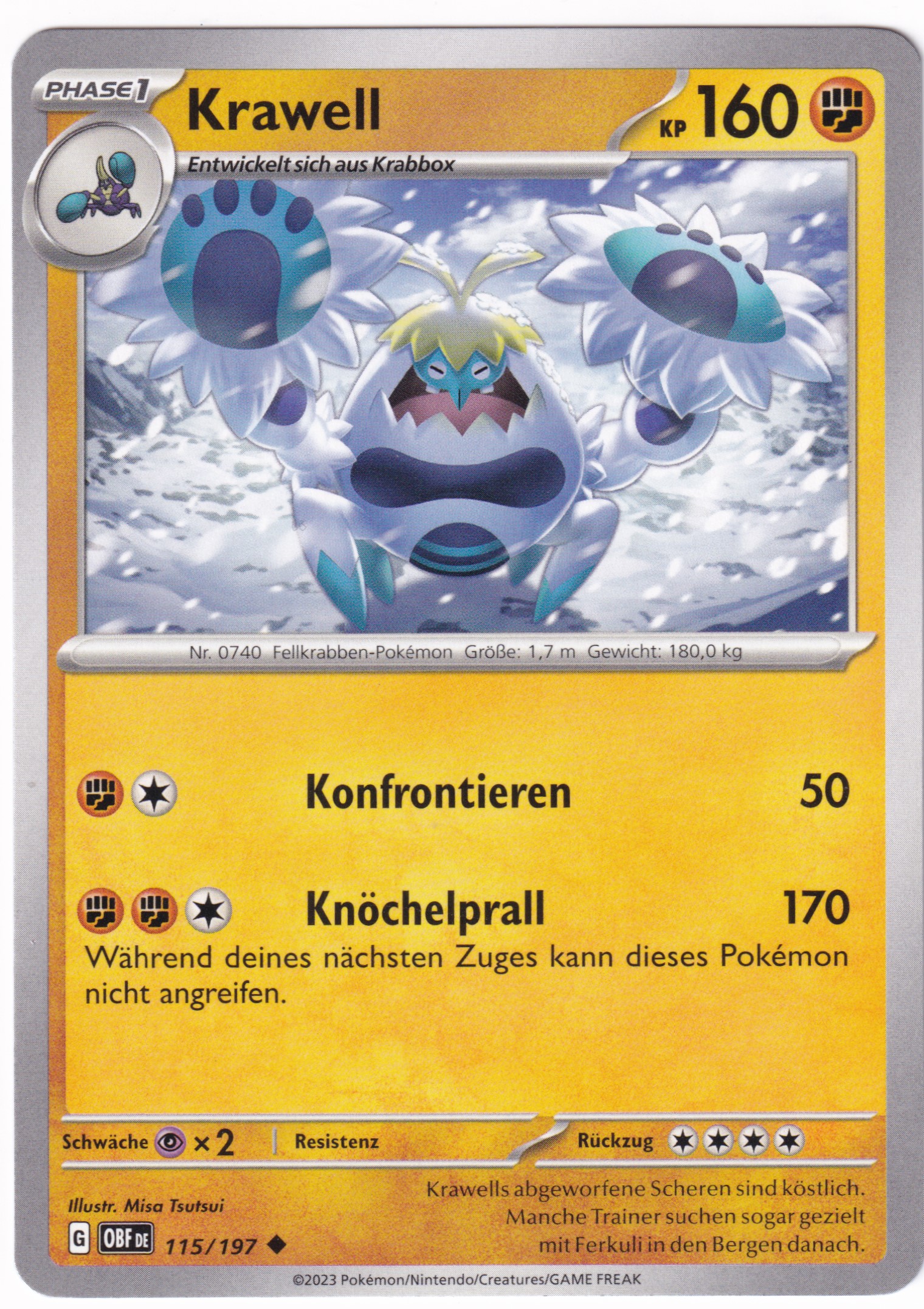 Krawell 115/197 Uncommon - Obsidian Flammen Deutsch