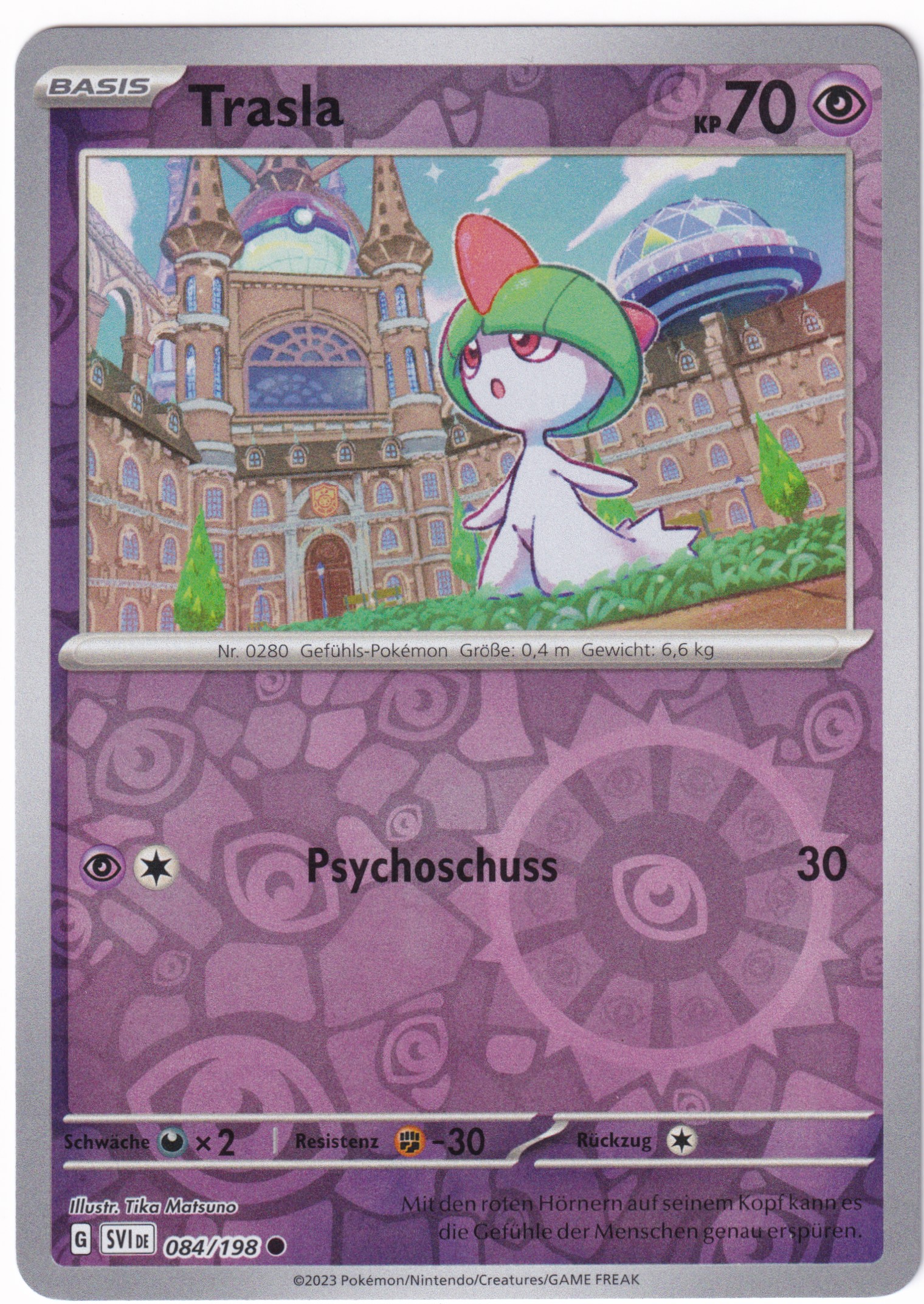 Trasla 084/198 Common Reverse Holo  - Karmesin & Purpur Deutsch