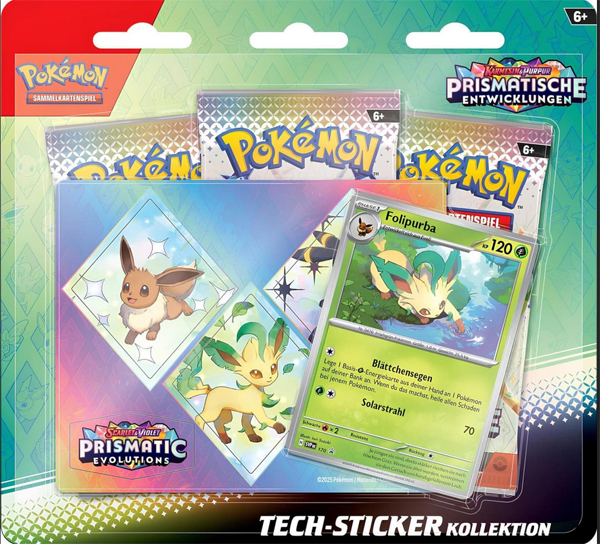 Pokemon Karmesin & Purpur Prismatische Entwicklungen Folipurba Tech Sticker Kollektion deutsch