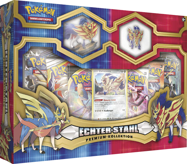Pokemon Schwert & Schild Echter Stahl Premium Kollektion Zamazenta deutsch