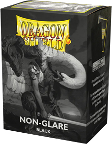 Dragon Shield Standard Sleeves (100) - Matte Non-Glare Black