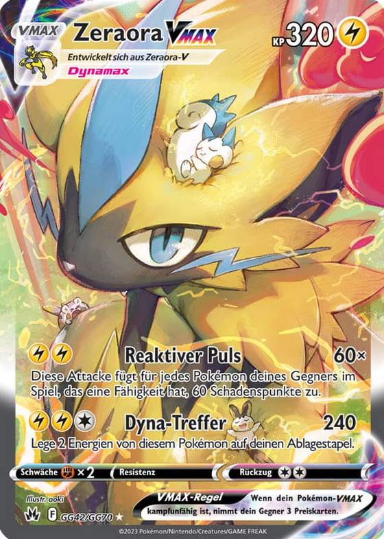 Zeraora-Vmax GG42/GG70 Galar-Gallerie  - Zenit der Könige Deutsch