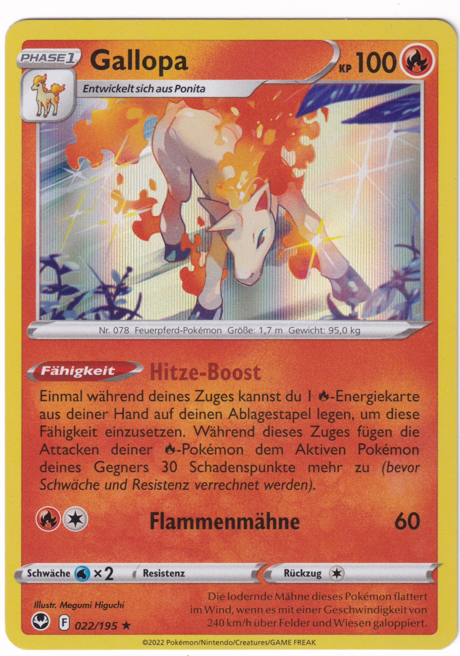 Gallopa 022/195 Rare Holo - Silberne Sturmwinde Deutsch