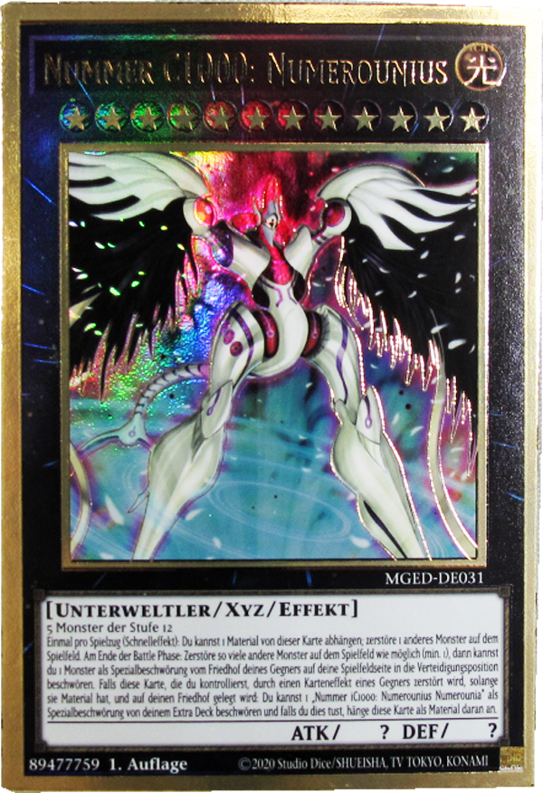 MGED-DE031 Nummer C1000: Numerounius Premium Gold Rare deutsch