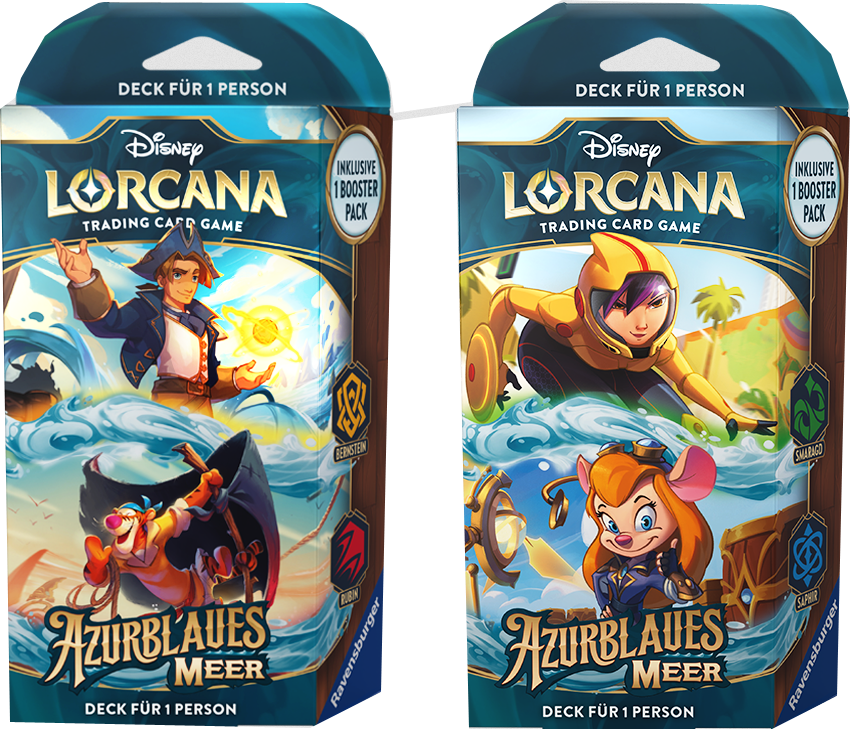 Disney Lorcana Azurblaues Meer 2er Starter Set deutsch