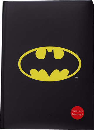 Notizbuch Batman Logo leuchtet