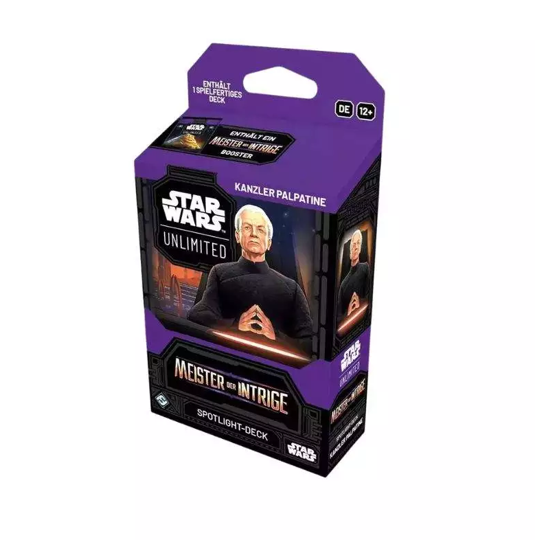 Star Wars: Unlimited - Meister der Intrige Spotlight Deck Kanzler Palpatine deutsch