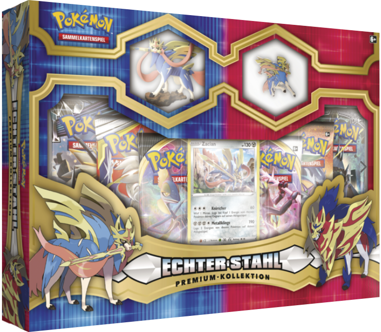 Pokemon Schwert & Schild Echter Stahl Premium Kollektion Zacian deutsch