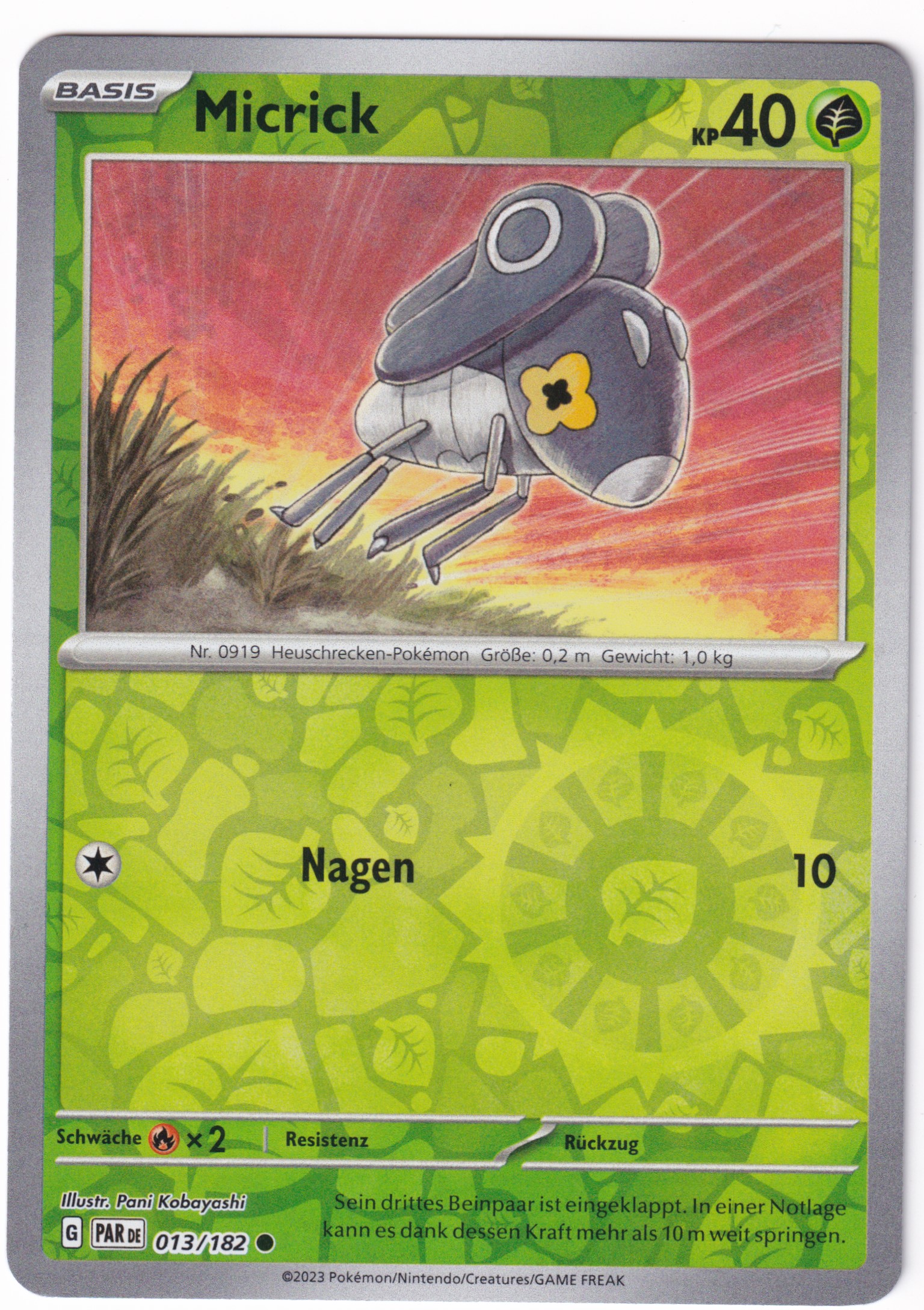 Micrick 013/182 Common Reverse Holo - Karmesin & Purpur - Paradoxrift Deutsch