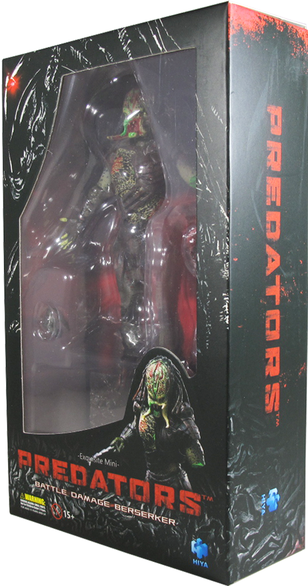 Action Figur - Predators - Exquisite Mini - Battle Damage Berserker
