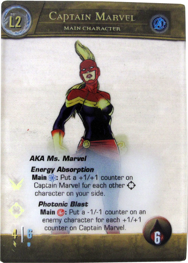 VS System 2PCG Captain Marvel AFF-02 Hartplastikkarte englisch