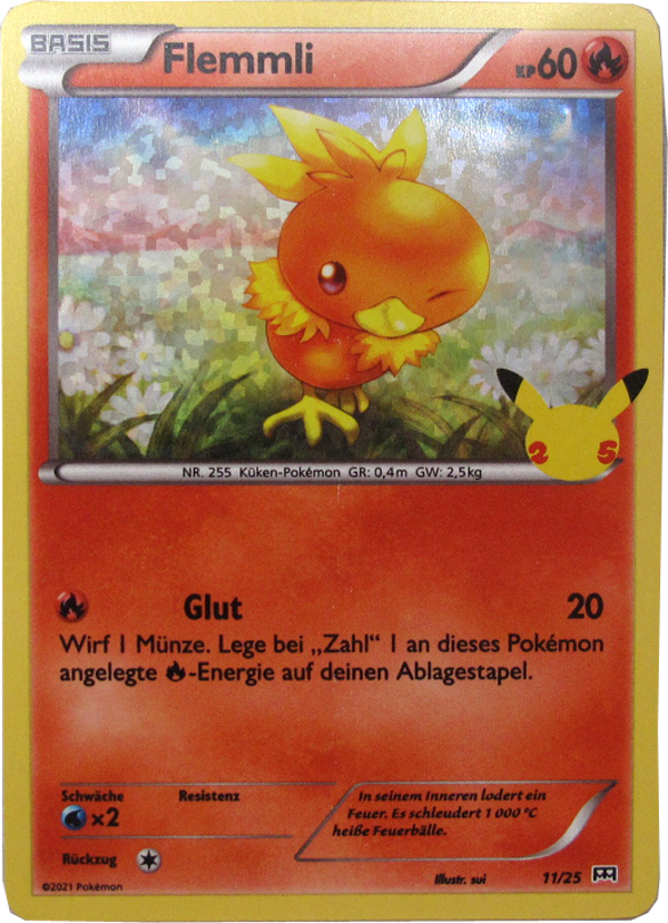 Pokemon MCD 11/25 Flemmli Foil Einzelkarte deutsch