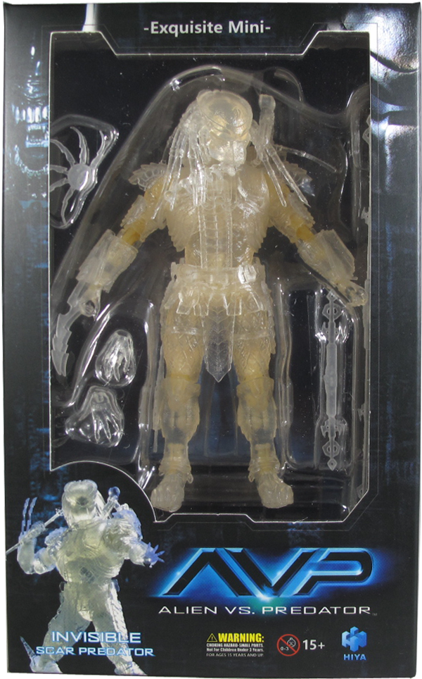 Action Figur - Aliens vs Predator - Exquisite Mini - Invisible Scar Predator
