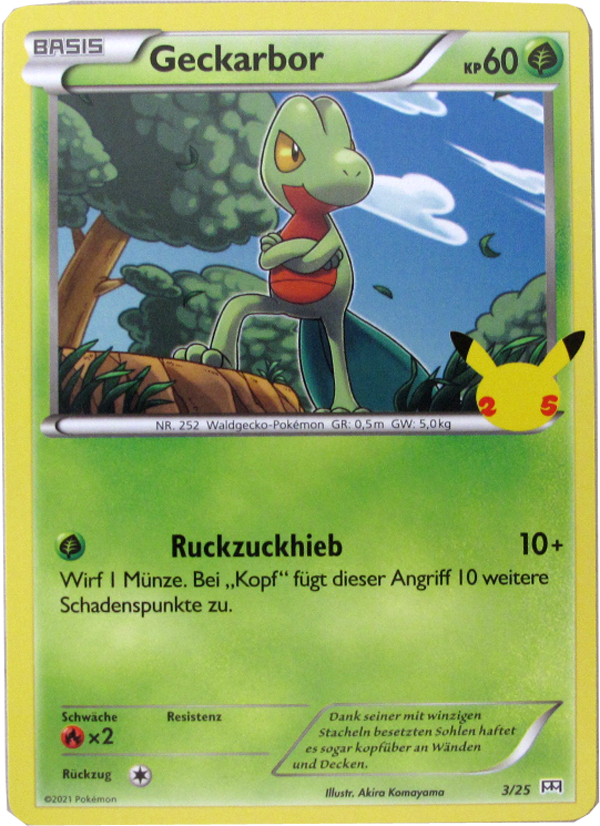 Pokemon MCD 3/25 Geckarbor Einzelkarte deutsch