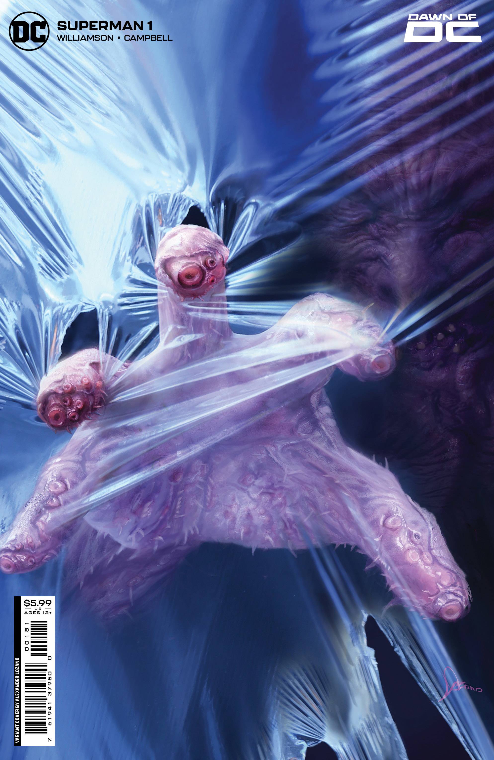 SUPERMAN (2023) #1 CVR H LOZANO CARD STOCK VAR