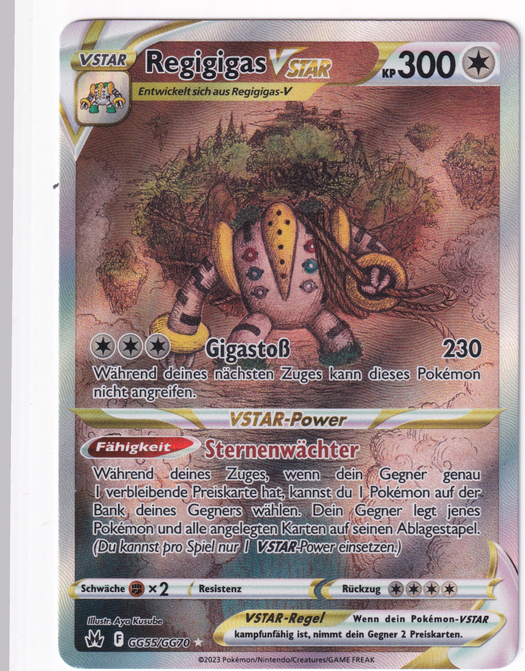 Regigigas-Vstar GG55/GG70 Galar-Gallerie  - Zenit der Könige Deutsch