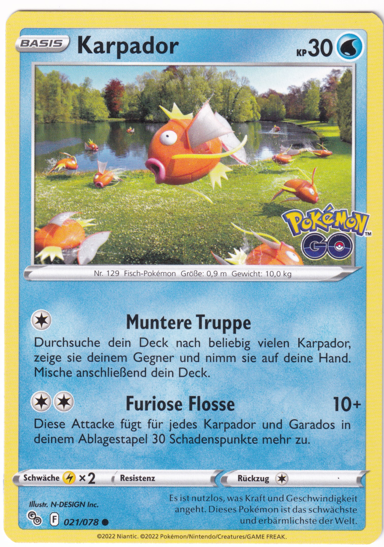 Karpador 021 /78 Common  - Pokemon Go Deutsch