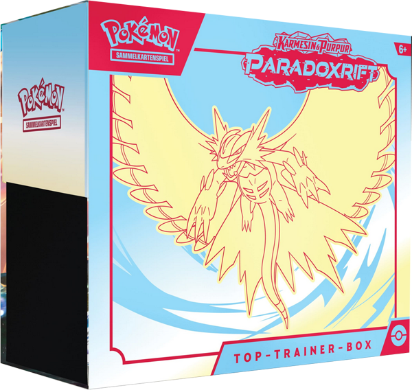 Pokemon Karmesin & Purpur Paradoxrift Top-Trainer-Box  - Donnersichel (blau/gelb) deutsch
