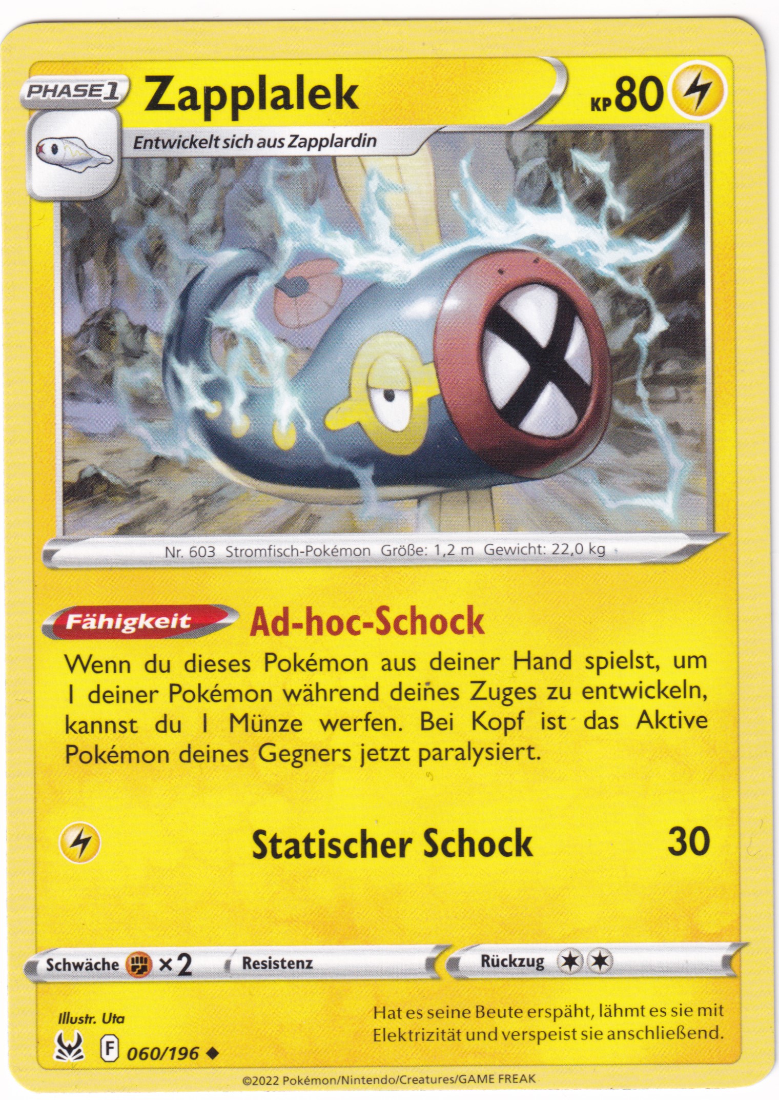 Zapplalek 060/196 Uncommon - Verlorener Ursprung Deutsch