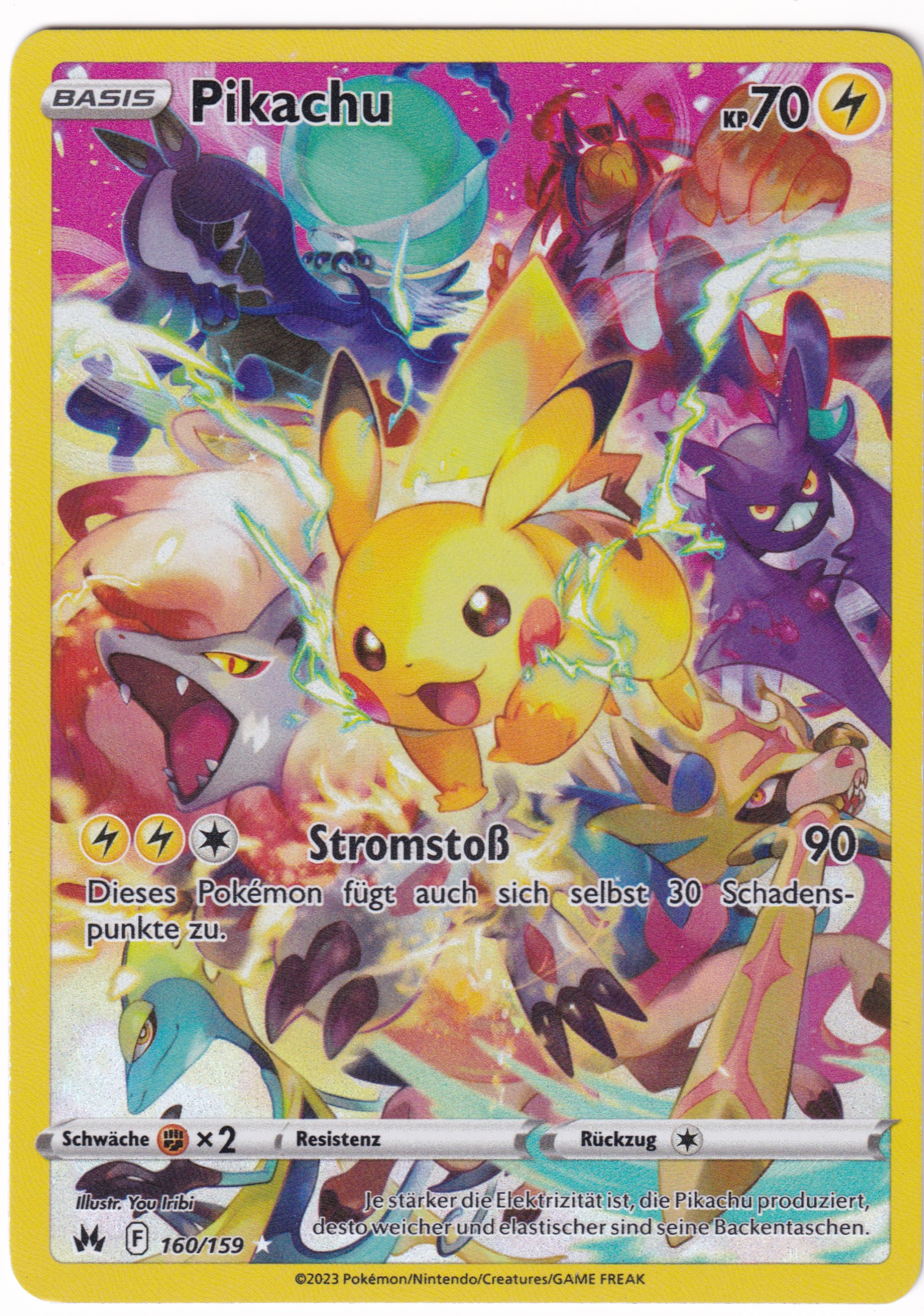 Pikachu 160/159 Secret Rare - Zenit der Könige Deutsch