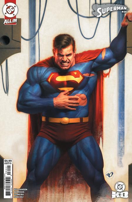SUPERMAN #34 CVR D ARIEL OLIVETTI CARD STOCK VAR (DC K.O.)