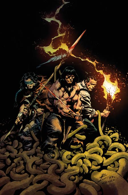 CONAN THE BARBARIAN SCOURGE OF THE SERPENT #4 (OF 4) ROBERTO DE LA TORRE VIRGIN VAR