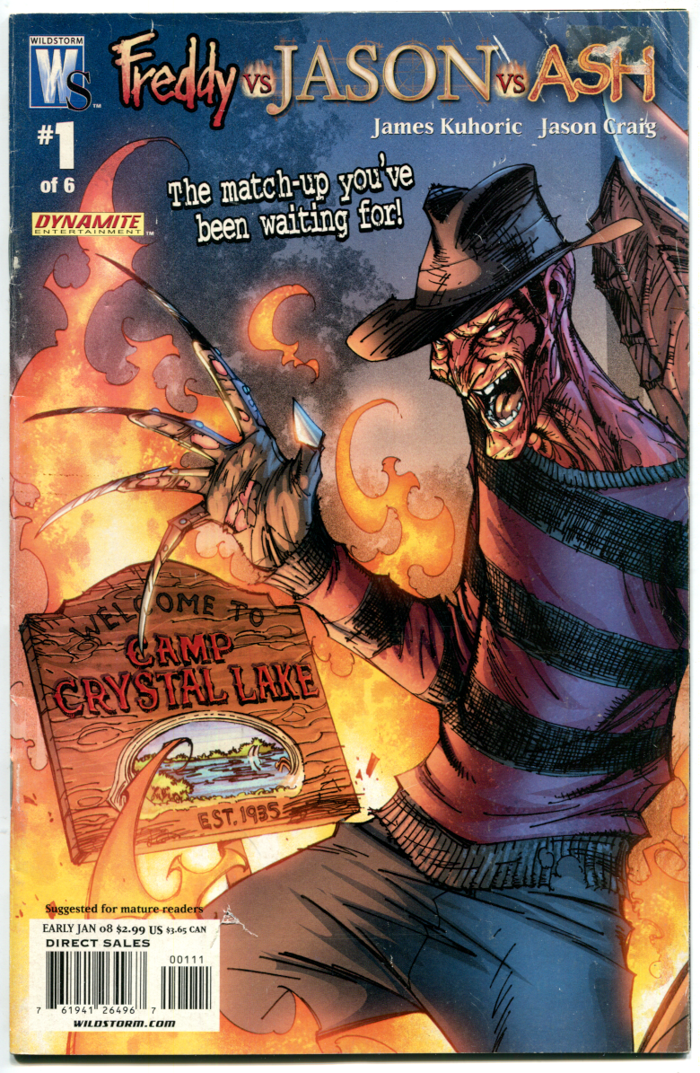 Freddy vs Jason vs Ash #1 (2008) DC WILDSTORM CVR A