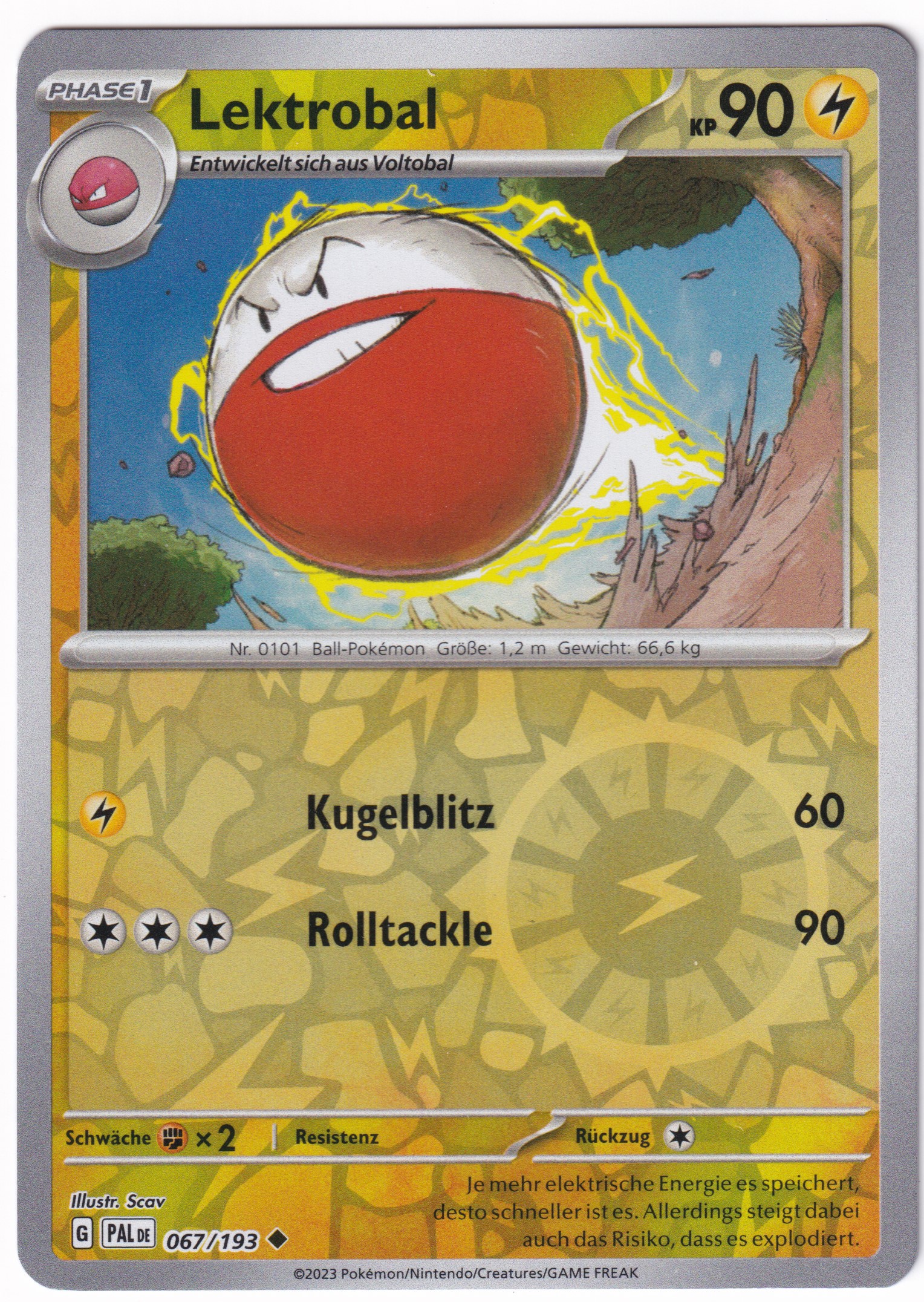 Lektrobal 067/193 Uncommon Reverse Holo - Entwicklungen in Paldea Deutsch