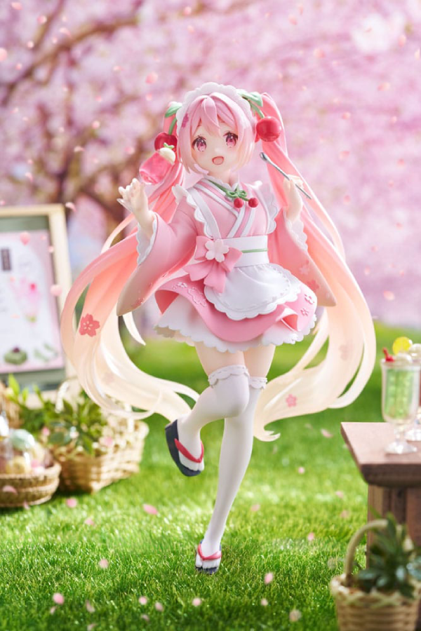 Figur - Hatsune Miku - Newley Written Figure - Sakura Miku (Japanese Cafe Ver.) Reissue