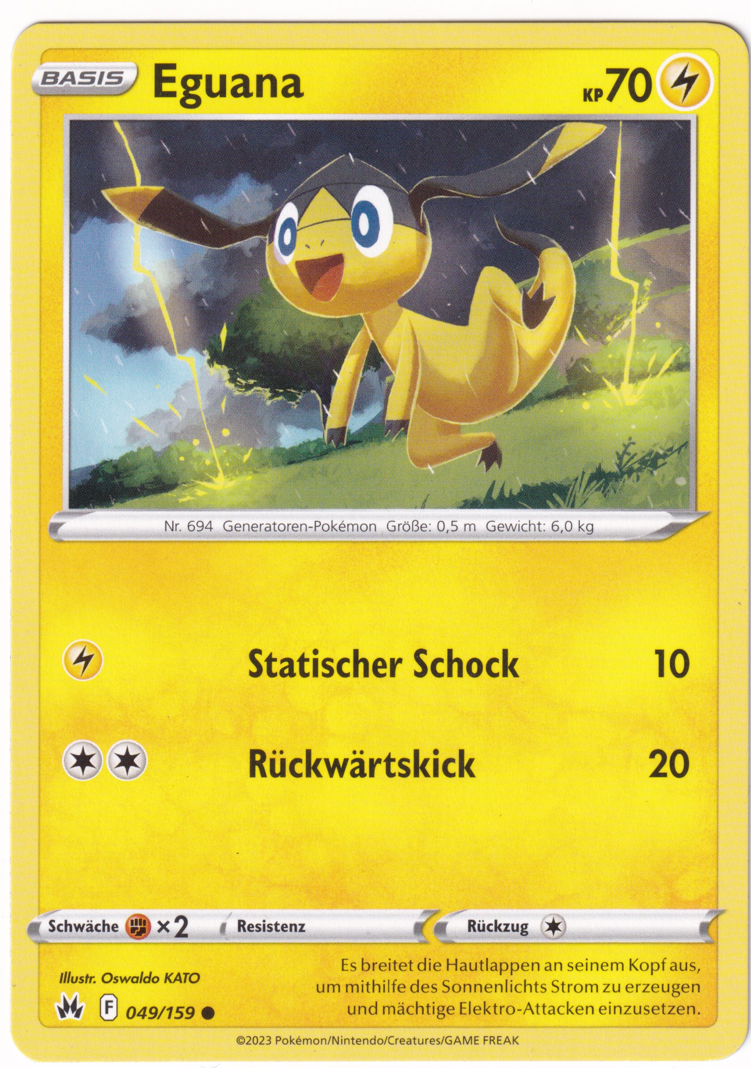 Eguana 049/159 Common Reverse Holo - Zenit der Könige Deutsch