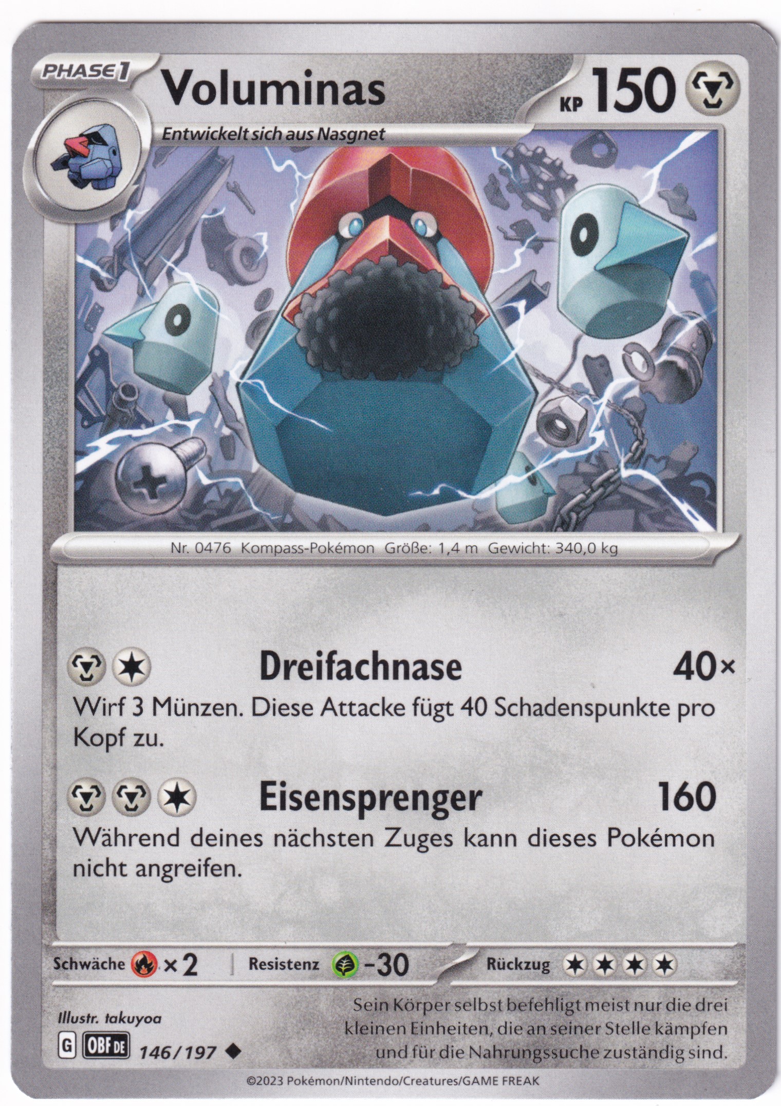 Voluminas 146/197 Uncommon - Obsidian Flammen Deutsch