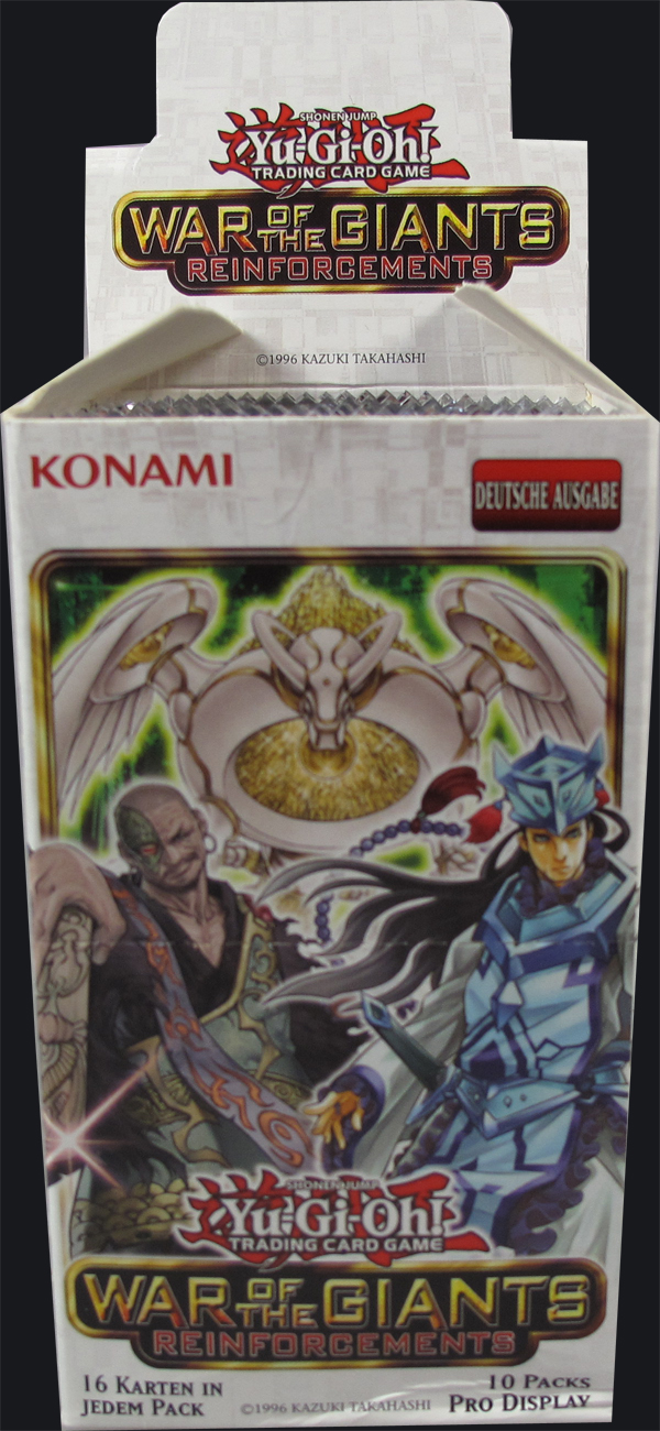 Yu-Gi-Oh! War of the Giants - Reinforcements - Booster Display deutsch