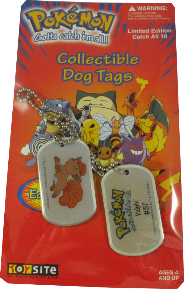Pokemon Dog Tag Vulpix #37