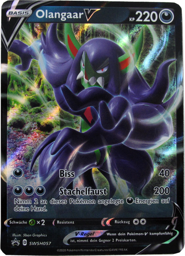 Pokemon Olangaar V Promo Oversize deutsch