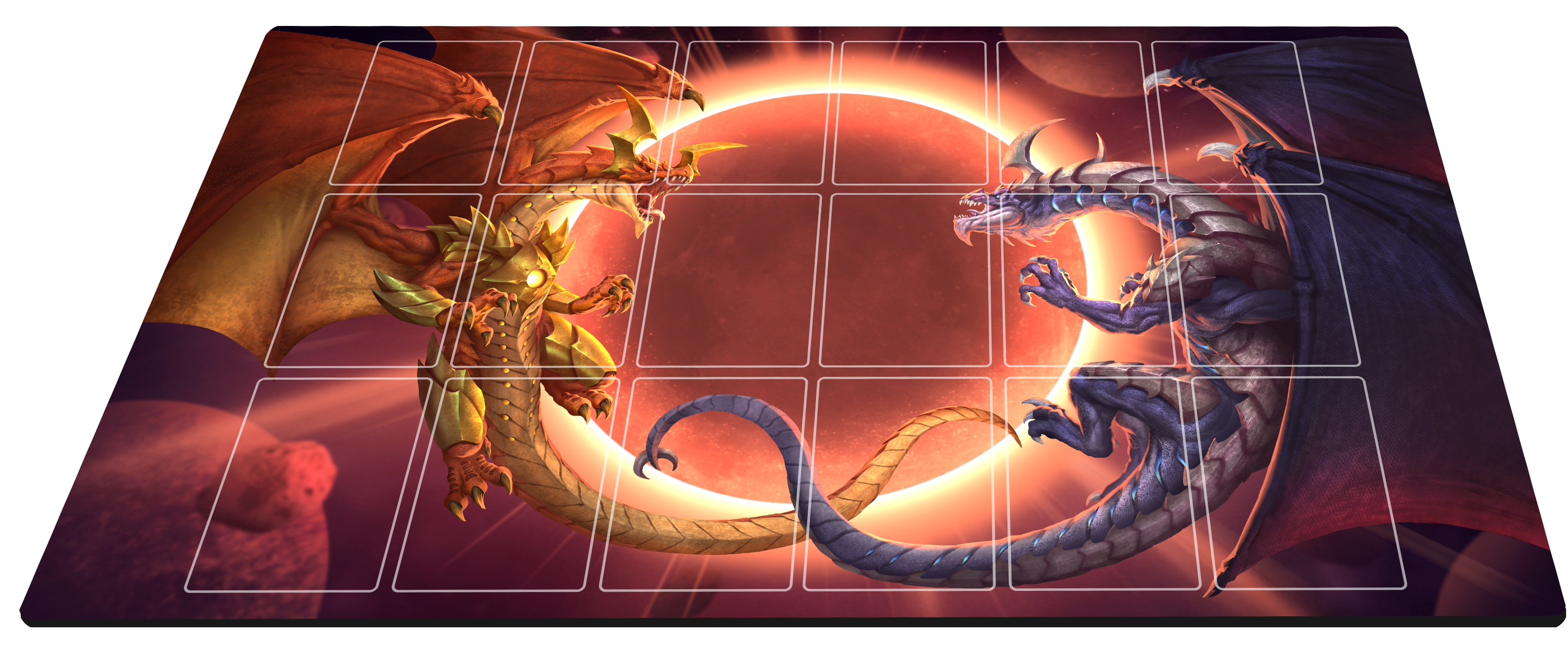 Neverrift Trading Card Game - Playmat Twin Dragons