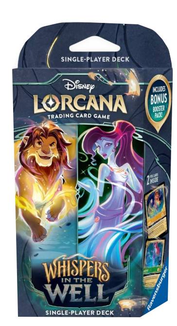 Disney Lorcana Whispers in the Well Starter Deck - Simba & Meg (Bernstein & Smaragd) englisch