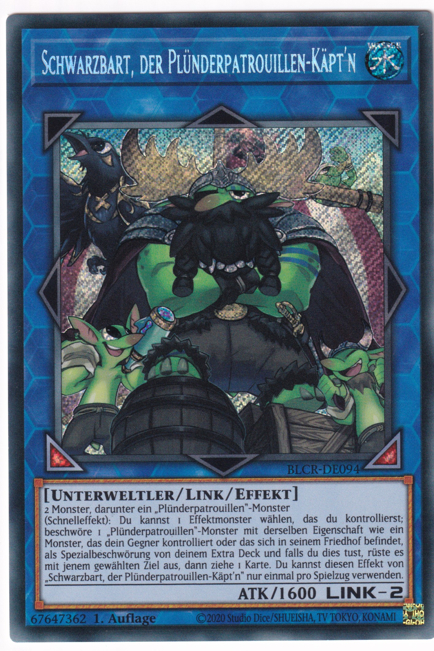 Schwarzbart, der Plünderpatrouillen Käpt'n 094/097 Secret Rare - BoL: Crystal Revenge