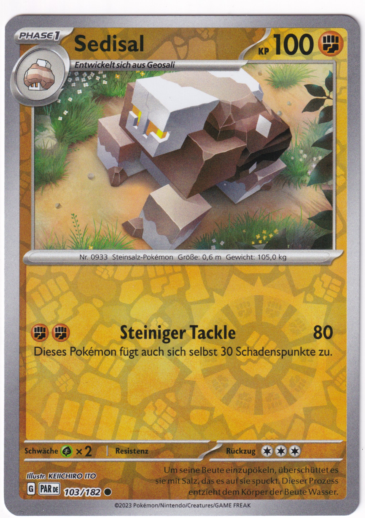 Sedisal 103/182 Common Reverse Holo - Karmesin & Purpur - Paradoxrift Deutsch