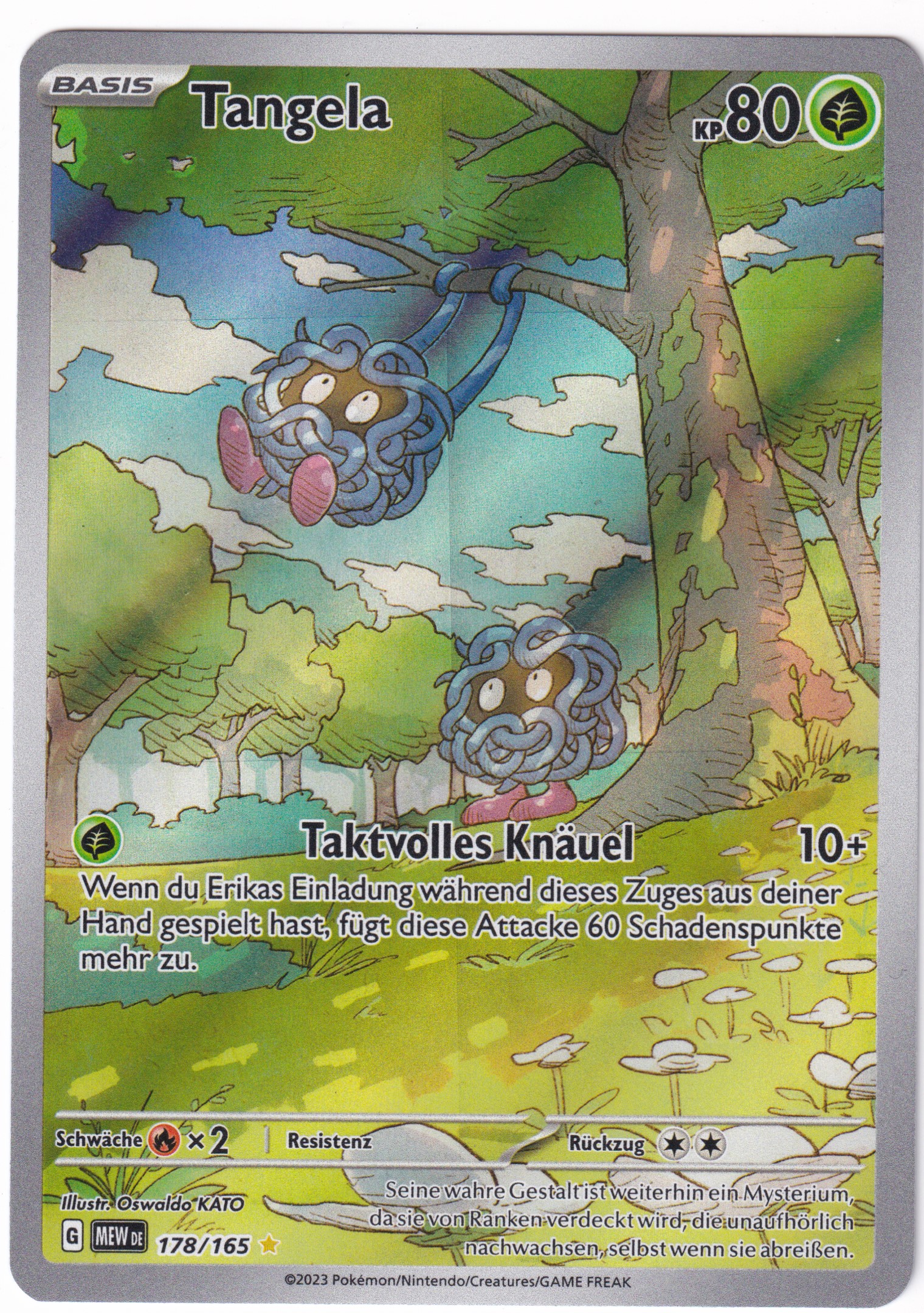 Tangela 178/165 Illustration Rare  - Karmesin & Purpur - 151 Deutsch