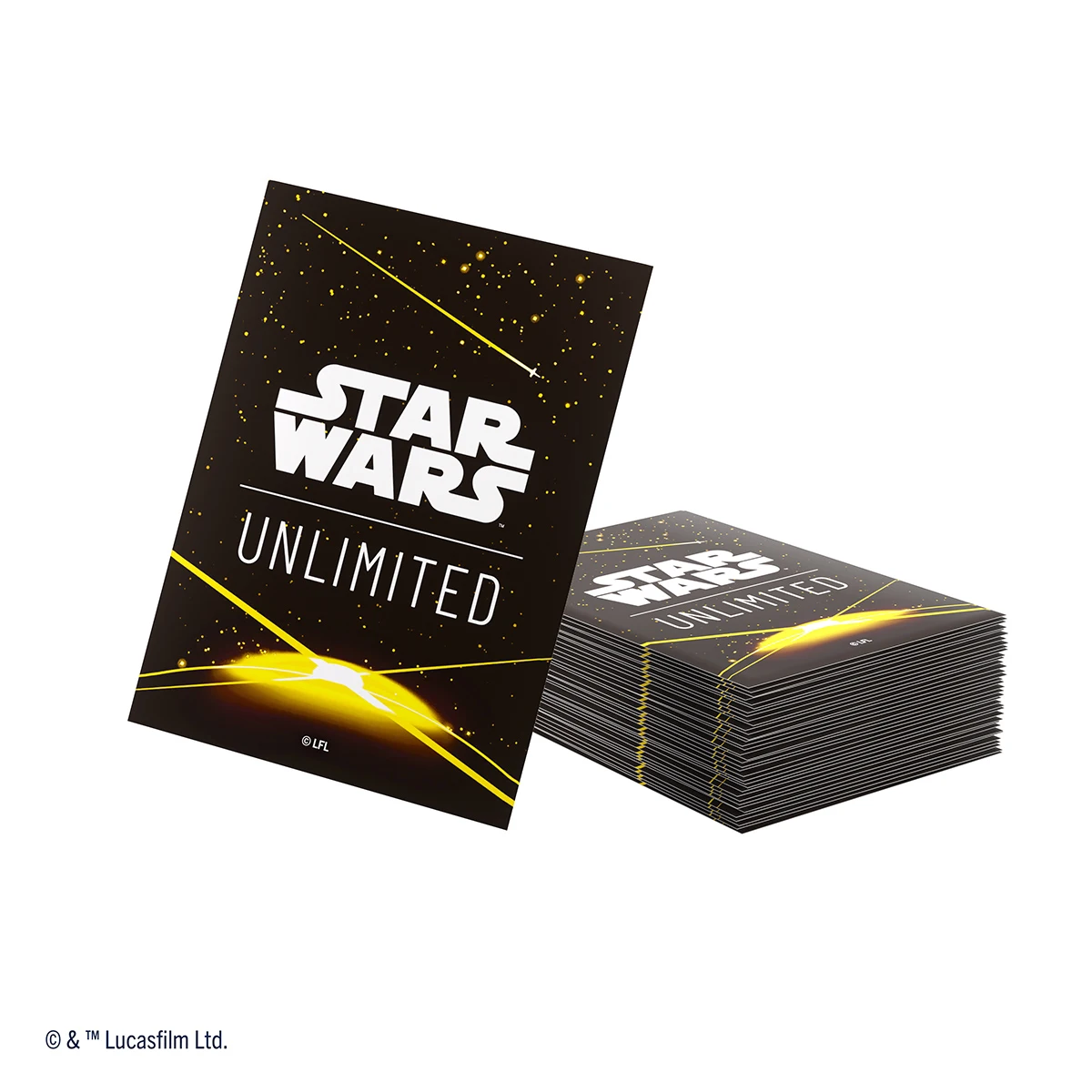 Gamegenic - Star Wars: Unlimited Premium Art Sleeves - Card Back Yellow