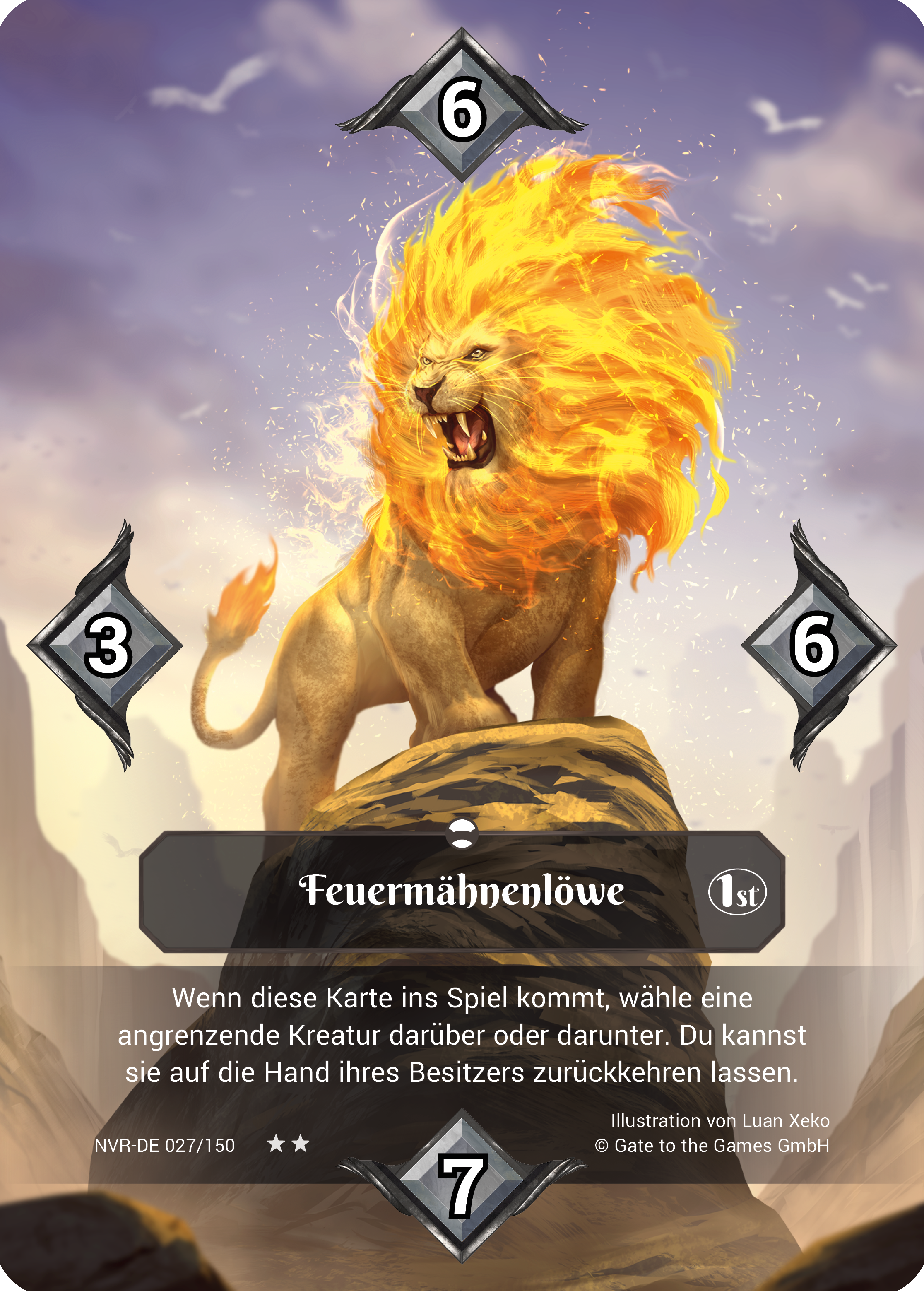 Feuermähnenlöwe 027/150 Epic - Alpha 1. Edition DE