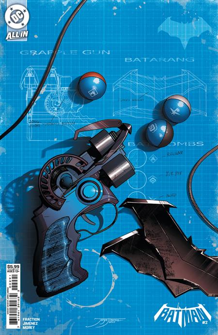 BATMAN (2025) #2 CVR F JORGE JIMENEZ BAT-GADGET CARD STOCK VAR
