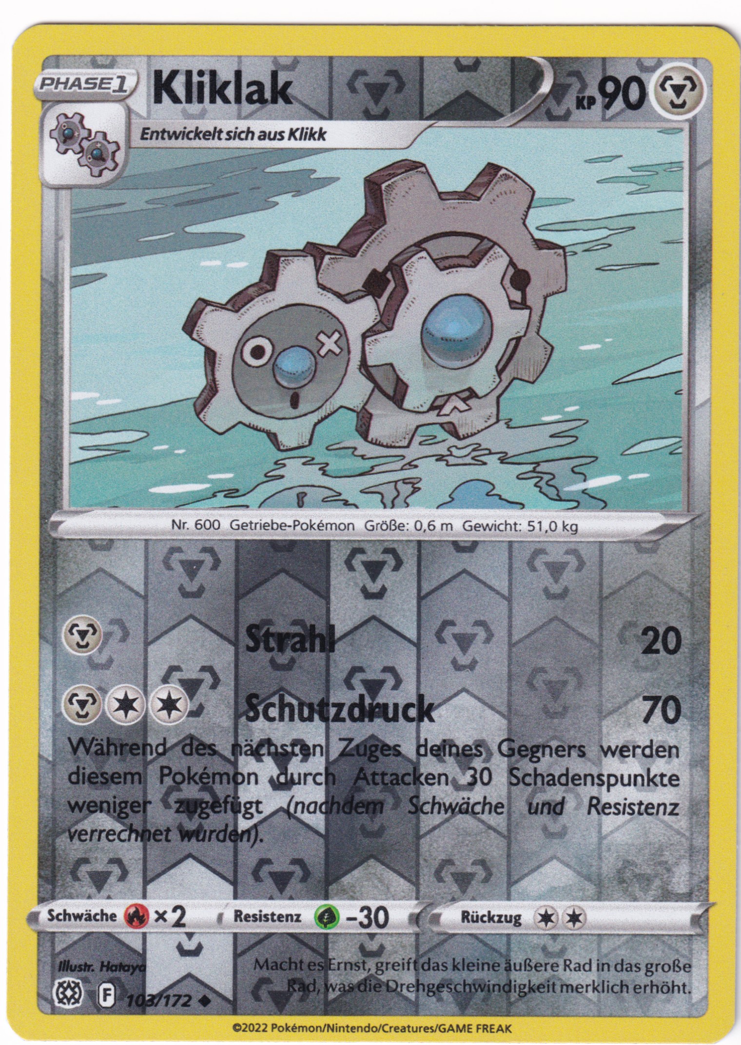 Kliklak 103/172 Uncommon Reverse Holo - Strahlende Sterne Deutsch