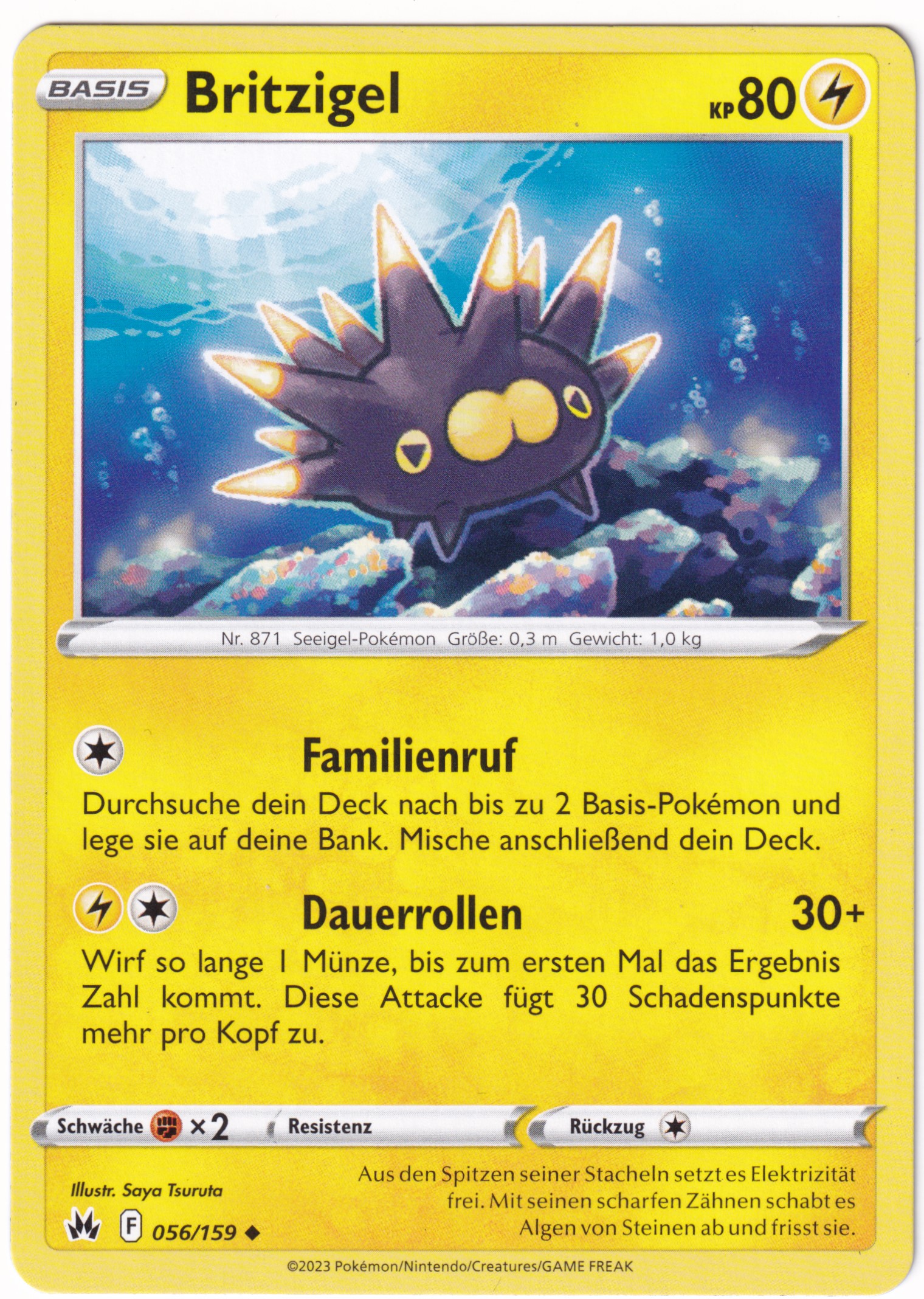 Britzigel 056/159 Uncommon Reverse Holo - Zenit der Könige Deutsch